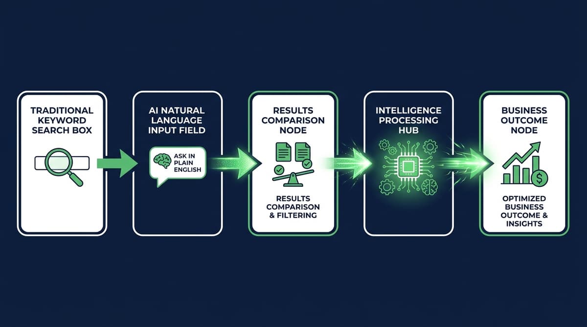 AI search versus traditional search workflow for Australian businesses 2026 comparison process