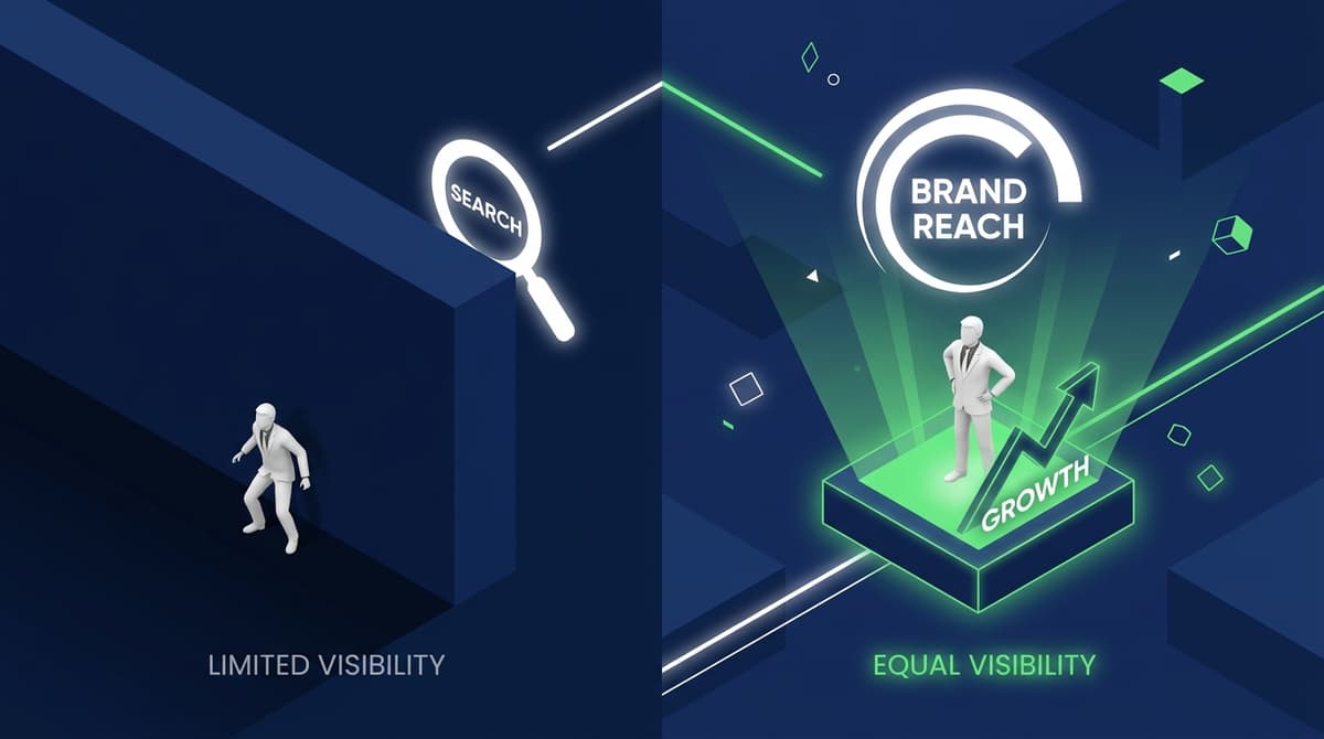 Small Australian business competing equally with large brands in AI search results through content relevance