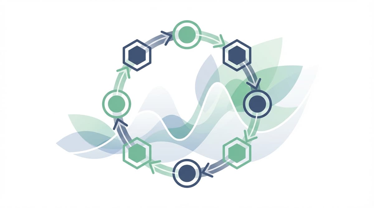 Process workflow visualization showing team efficiency optimization steps for Australian small business owners